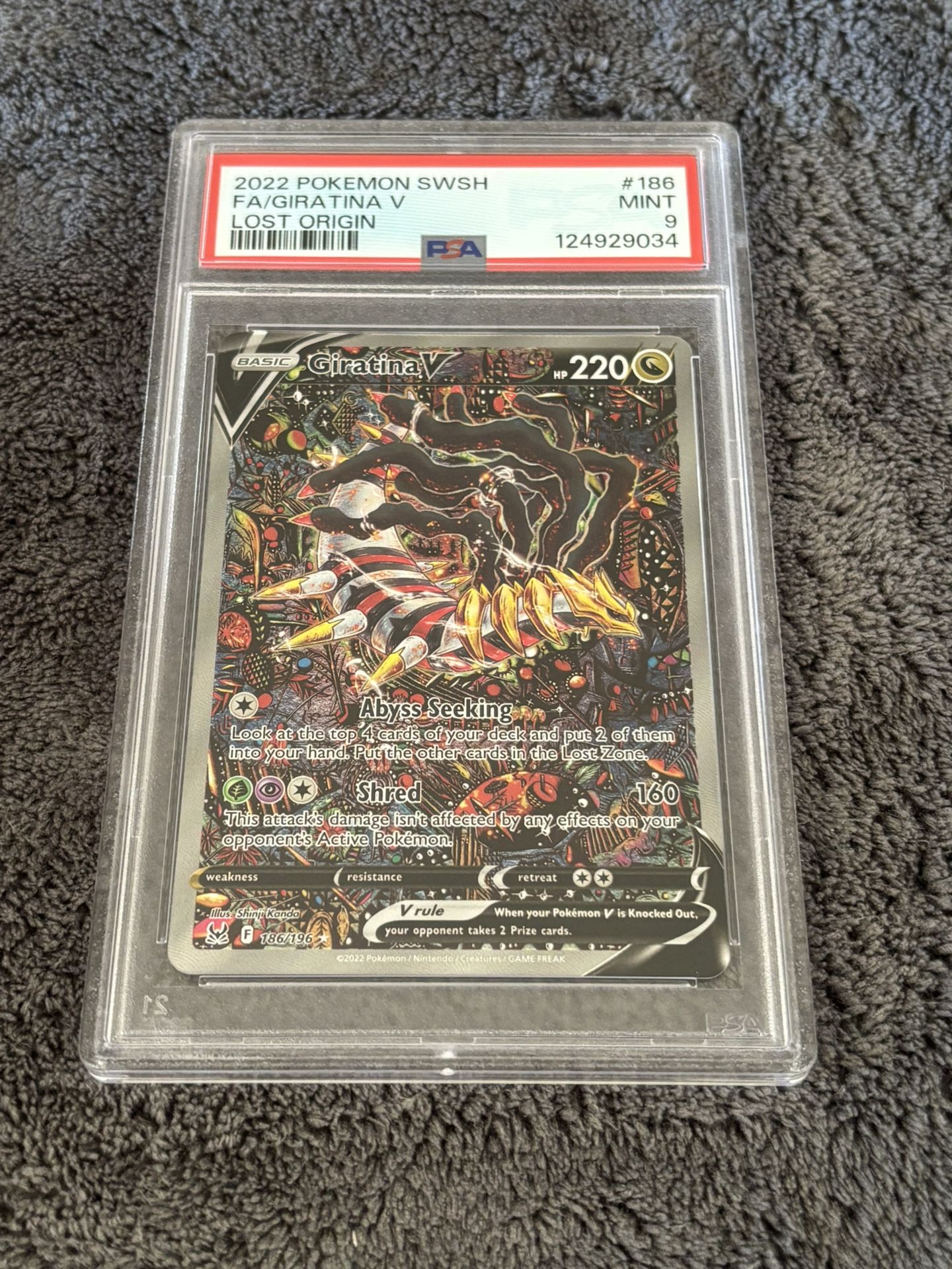 Pokemon Giratina V PSA 9