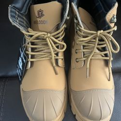 Kelodon waterproof Steel Toe Boots For Men.