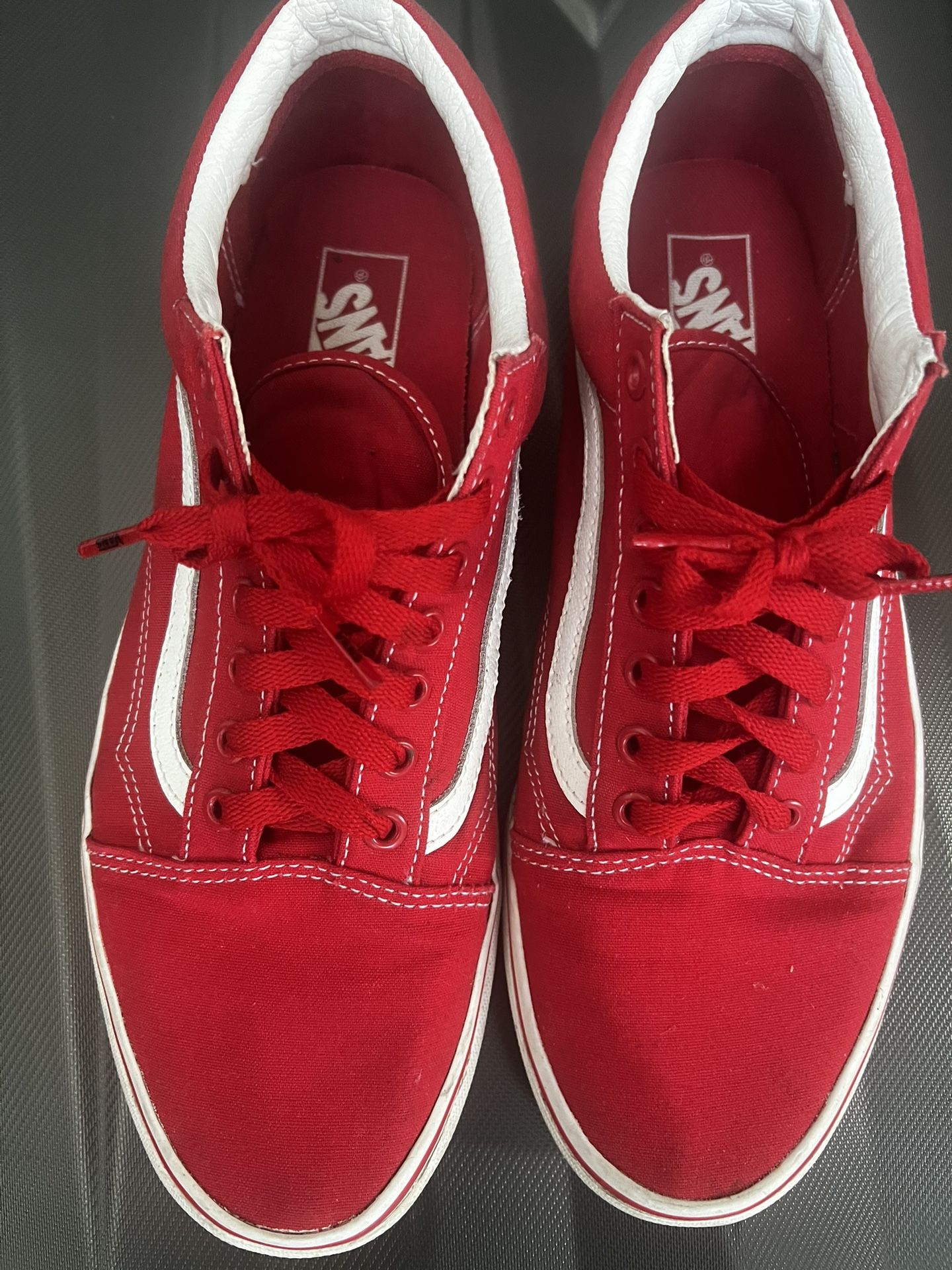 Red and White Vans