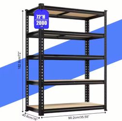 72" garage shelf