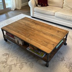 Restoration Hardware Dutch Industrial Coffee Table
