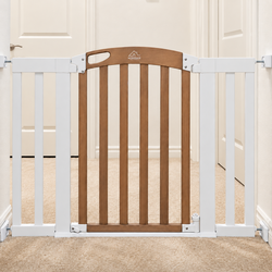 2 HomeSafe Wood & Metal Walk-Through Baby Gates