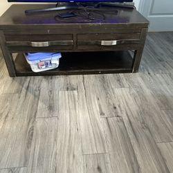 Coffee Table Used As Tv Stand 
