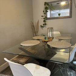 Glass dining Table- $100 OBO