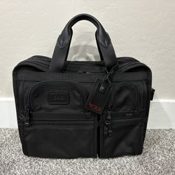 TUMI ‘Alpha’ Black Nylon Expandable Laptop Briefcase - 26141DH