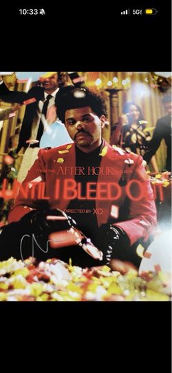THE WEEKND SIGNED AFTER HOURS HEARTLESS 24x30 FILM POSTER ALBUM ABEL TESFAYE