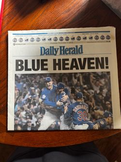 2016 Chicago Cubs Daily Herald World Series