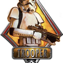 Star Wars Storm Trooper Episode 4 - Die Cut Wood Wall Art 13" x 9"