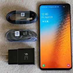 Samsung Galaxy S10 , 128GB  , Unlocked  for all Company Carrier ,  Excellent Condition Like New 