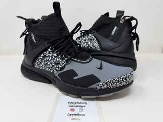 USED 2018 NIKE ACRONYM MID PRESTO COOL GREY SIZE 11