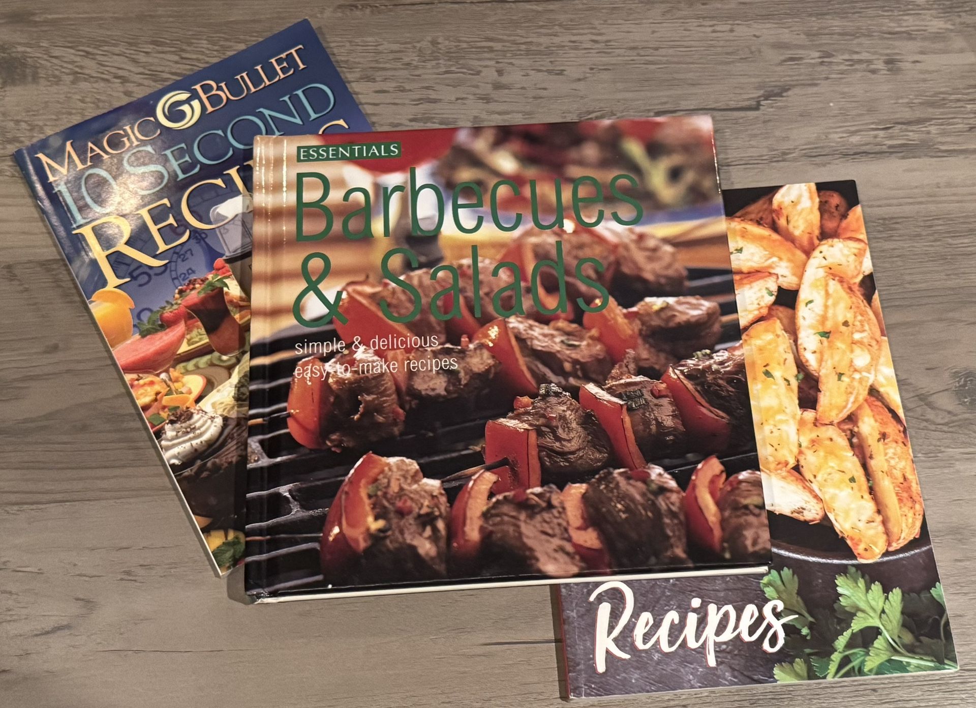 📚 3 Recipe Books for Cooking, Grilling/BBQ, Appetizers, Smoothies and Air Frying (brand new)