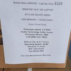 LENOVO LAPTOP 