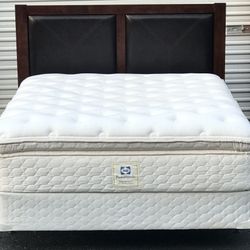 Queen Size Bed with Mattress Set 