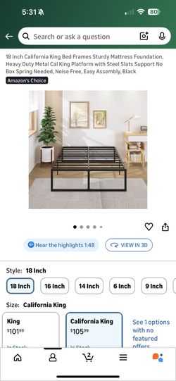 Bed Frame - Cal King