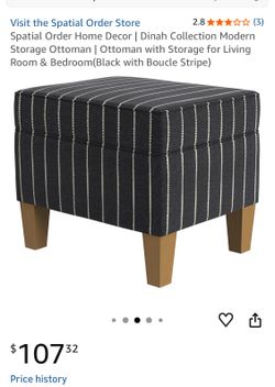 Modern Storage Ottoman | Ottoman with Storage (e6)