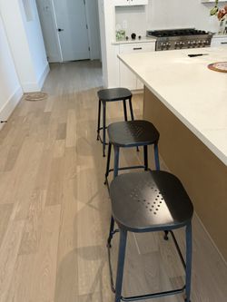 Barstool Chairs Set Of 3 Counter Height 25”