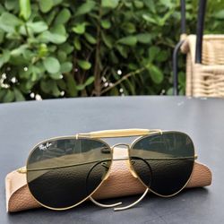 Vintage Ray-Ban Outdoorsman (USA Made) – Cable Temples, Glass G‑15 Lenses