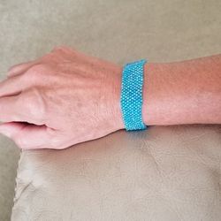 Antique Turquoise Beaded Bracelet 
