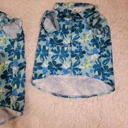 M Justice hawaiian camp shirt for pets/dog new size Medium 