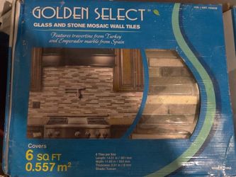 New. 3boxes backsplash  $30ea or 3/$85