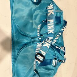 New Victoria's Secret VS PINK Duffle Sport Gym Bag Teal Color