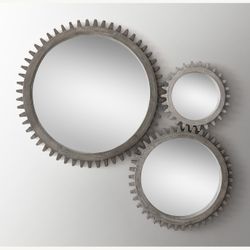 Restoration Hardware Interlocking “Gear” Mirrors
