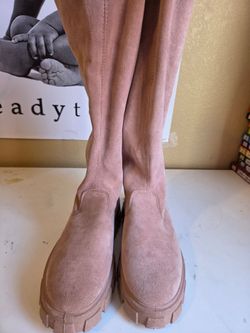 Pink boots womens 8