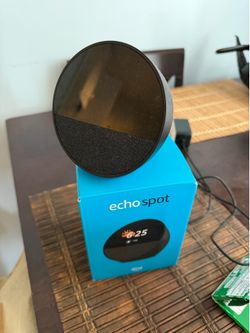Alexa echo spot $50 original box and manual
