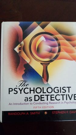 Psychologist as a Detective 5th edition