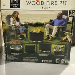Member Mark Smokeless Wood Fire Pit 22” Inches