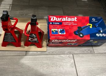 Car Jacks-Hydraulic Trolley with Jack Stands