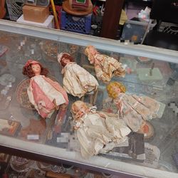 Vintage Bisque/porcelain Nancy Ann Story Book Dolls $15 Each