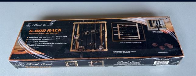 Rush Creek 6 Rod and Reel Fishing Rack
