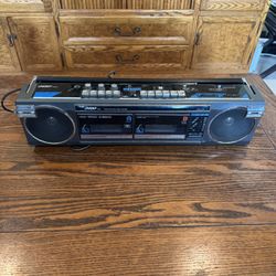 Vintage Unisef Dual Cassette AM/FM Radio SZ-301 Japan 