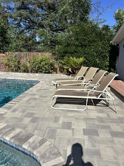 Pool Lounge Chairs Set Of 4