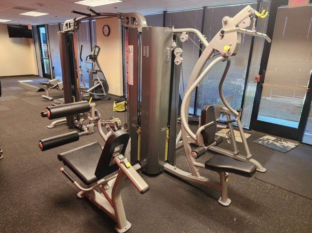 Iron Master 5 Stack Jungle Gym Exercise Weight Equipment Machine Fitness Leg Press Curl Extension