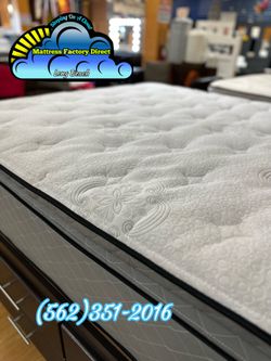 Sweet dreams queen mattress and Boxspring bed set Colchon y tambor