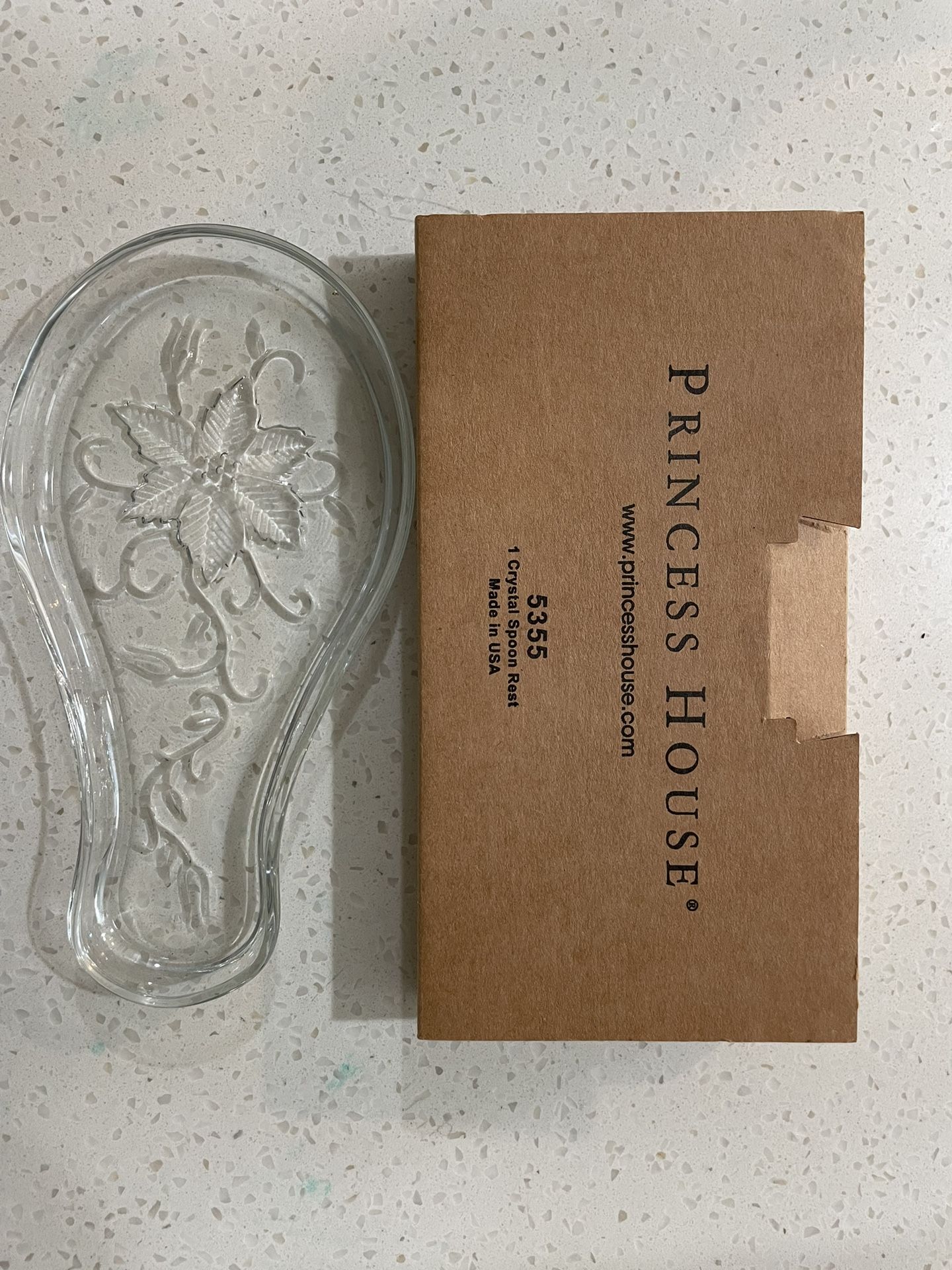 Princess House Fantasia *5355* 1 Crystal Spoon Rest