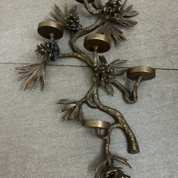 Vintage Brass Candle Holder 