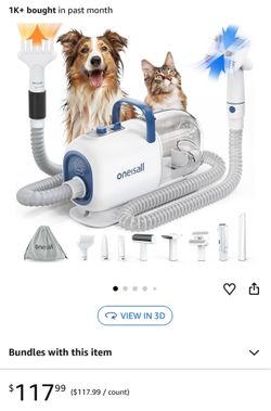 Oneisall Multifunctional Pet Grooming Kit & Vacuum Cleaner NEW In Box