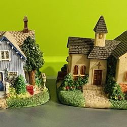 Miniature Cottage & Prairie Church by Dustal Onc