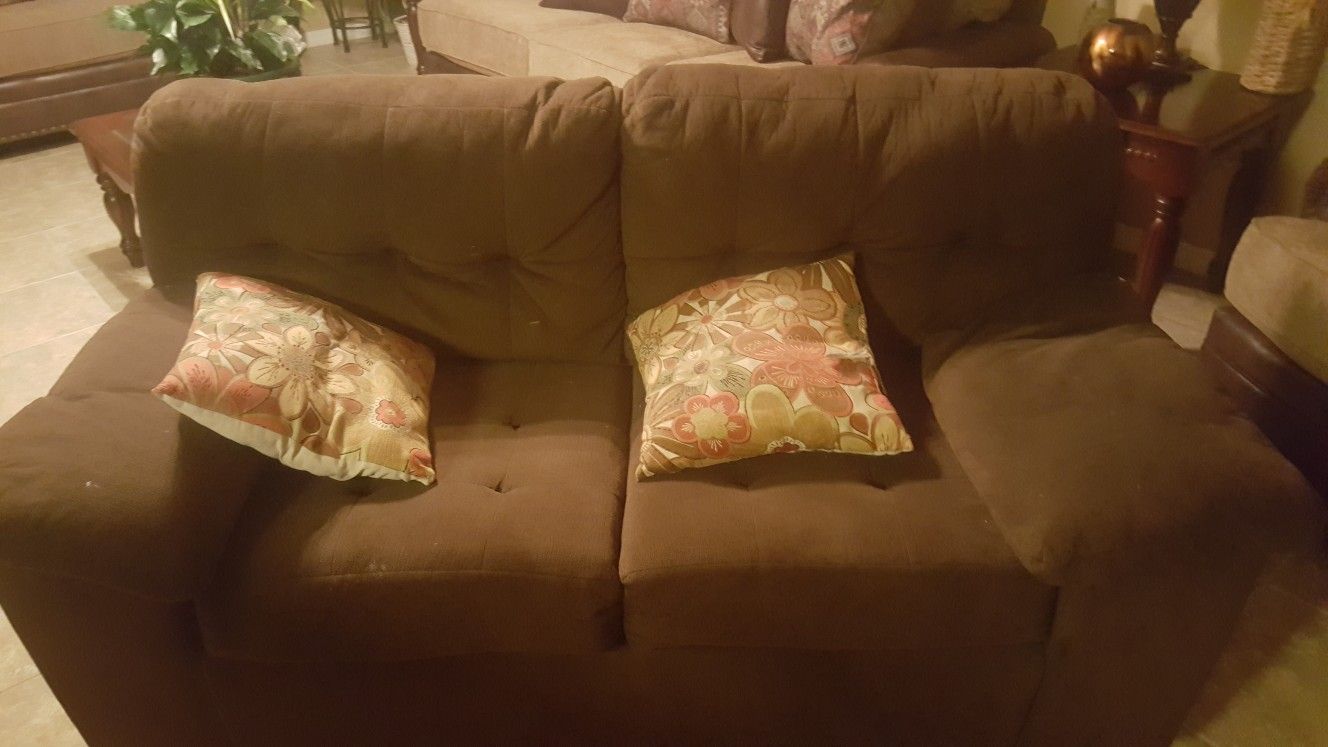Sofa and loveseat