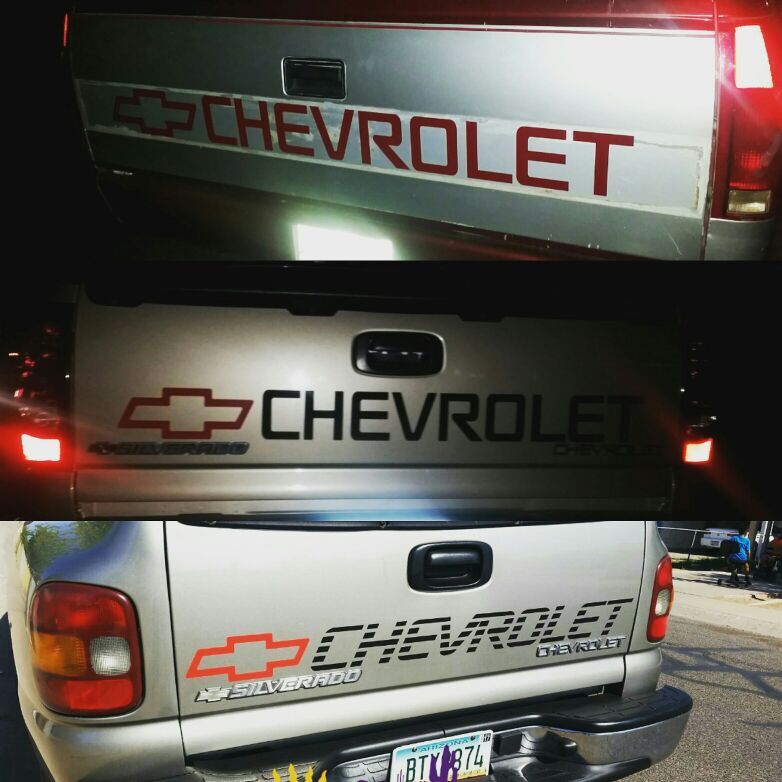 Chevy tailgate decals