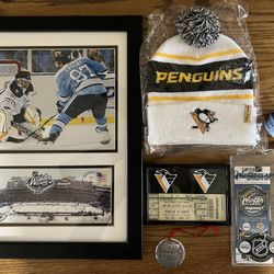 Vintage Winter classic tickets stubs Pittsburgh Penguins package