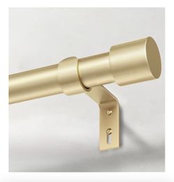 Extra Long Curtain Rods for Windows 32 to 170 Inch, 1 Inch Gold Curtain Rods for Patio, Farmhouse, Bedroom, Living Room, Adjustable Metal Drapery Rod 