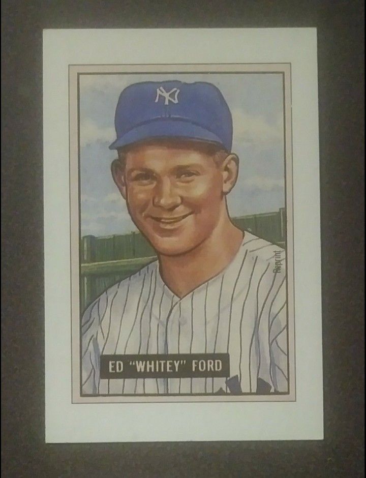 1989 Bowman Ed Whitey Ford New York Yankees N.Y. 1951 Sweepstakes Baseball Card Vintage Collectible Sports MLB