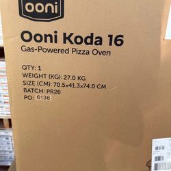 BRAND NEW / NEVER USED Ooni Koda 16 Gas-Powered Pizza Oven
