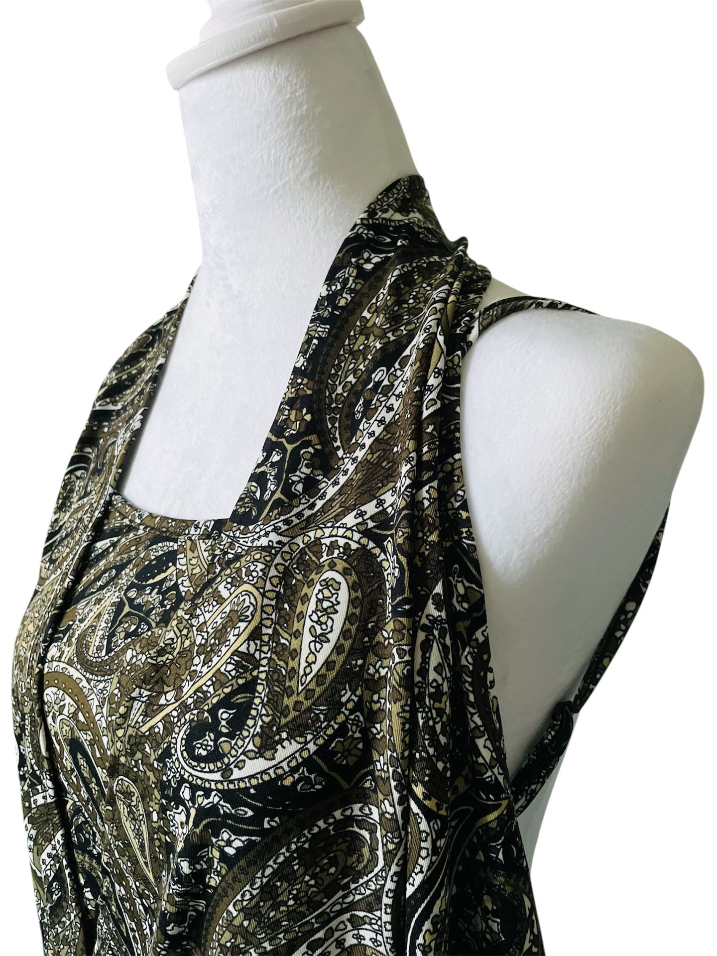 Bella Berry Paisley Pattern Printed Jumpsuit Women’s Size 4XL