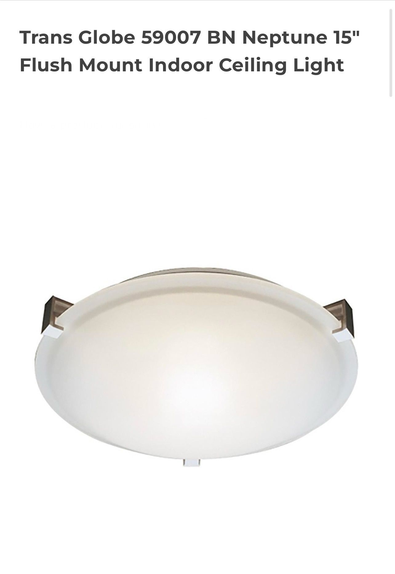 Trans Globe 59007 Flush mount Light