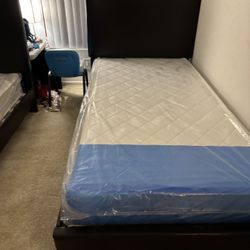 Twin Size Bed Frame With Mattress 